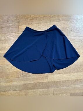 Navy Ballet Wrap Skirt Size S